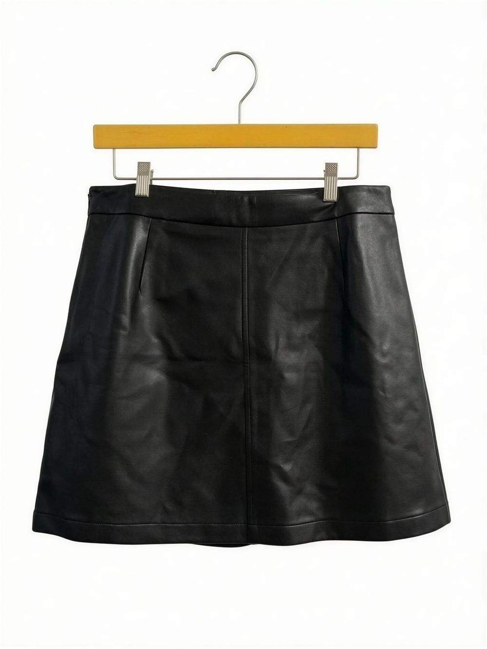 Women’s Black Faux Leather Mini Skirt NWT Size 10